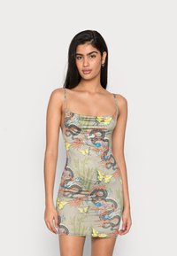 NEW girl ORDER DRAGON PRINT DRESS - Vestido de dia - green