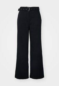 VMMIRA WIDE EYELETS PANTS - Hlače - black