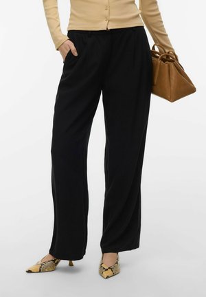 MIT WEITEM BEINSCHNITT VMMYMILO MITTLERE TAILLE - Hlače - black