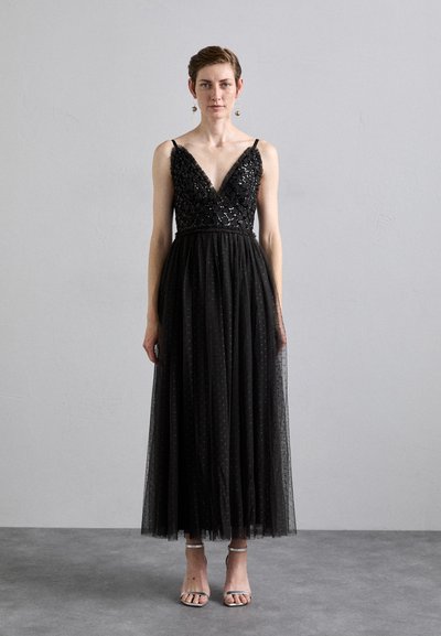 Needle & Thread HEART LATTICE CAMI ANKLE GOWN - Cocktail dress / Party dress - graphite
