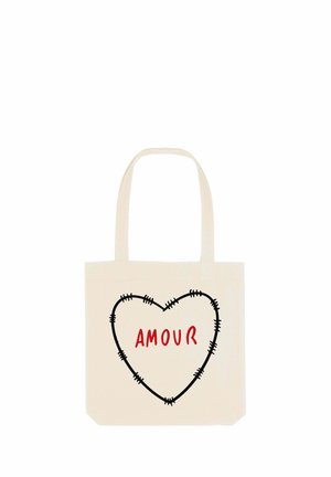 AMOURBROD PRINT - Shopping Bag - offwhite