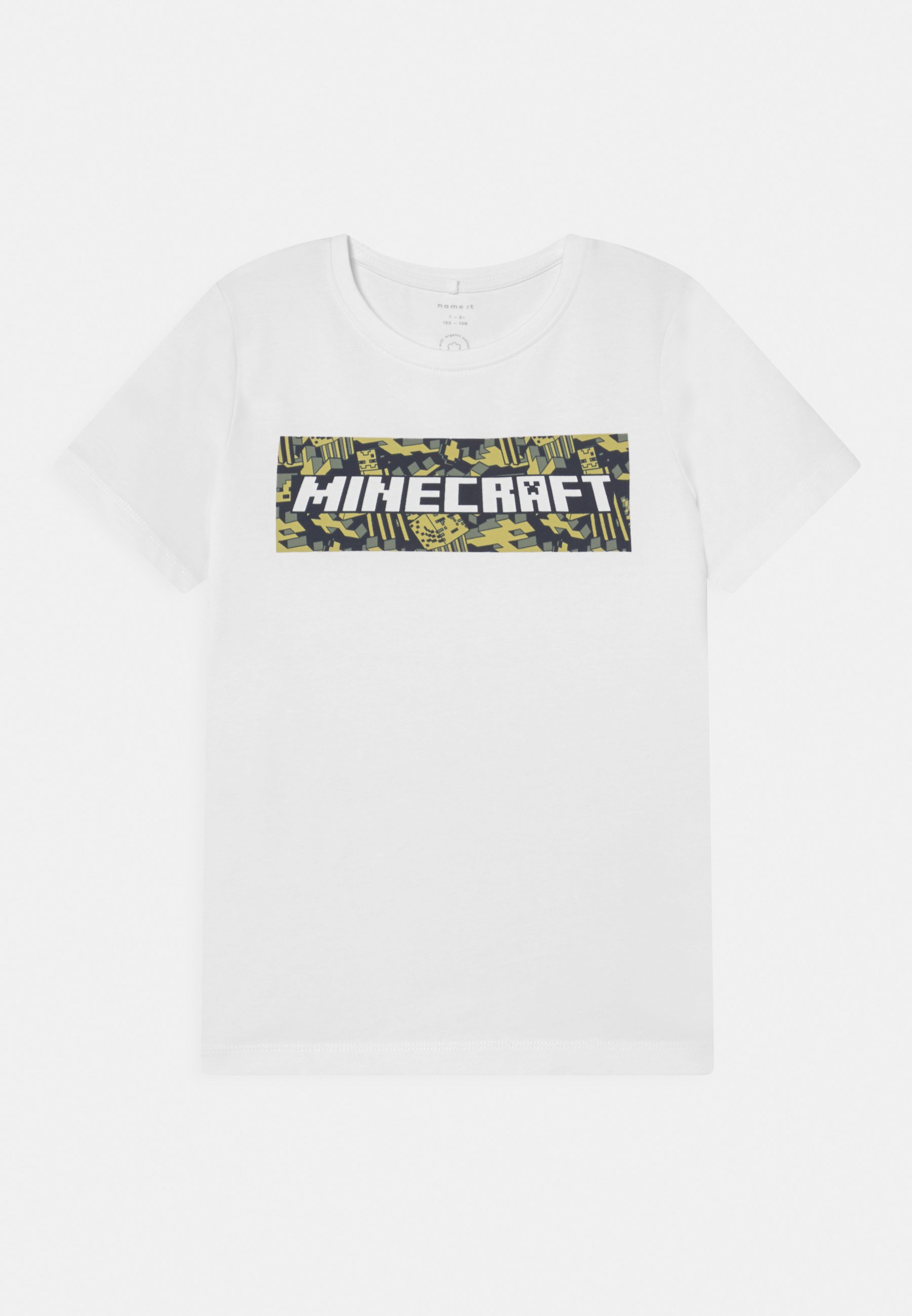 Name it NKM MINECRAFT MAXON - Print T-shirt - bright white/white -  Zalando.co.uk