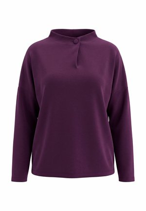 Ulla Popken, Sweatshirt - dark plum