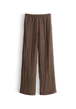 someday., HIGH RISE WIDE LEG - Pantaloni - hazelnut