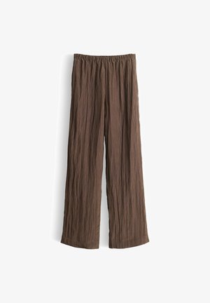 someday., HIGH RISE WIDE LEG - Pantaloni - hazelnut