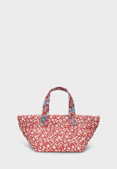 Polo Ralph Lauren QUILTED FLORAL COTTON SMALL TOTE - Rankinė per petį - red/multi-colored