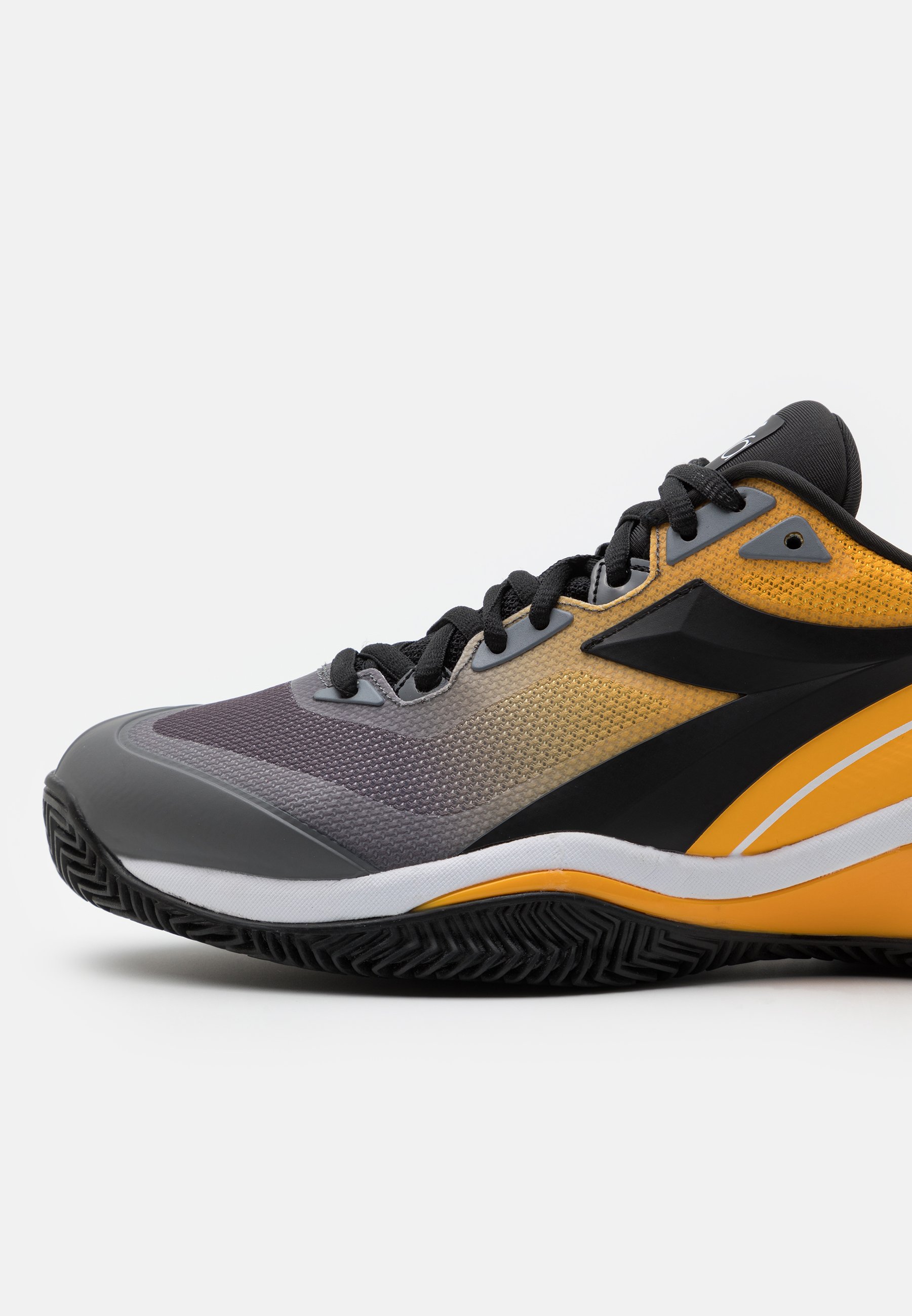Diadora SPEED BLUSHIELD 5 CLAY - Clay court tennis shoes -  saffron/black/quiet shade/dark yellow - Zalando.de