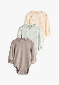 Selectat, sage green tan brown floral