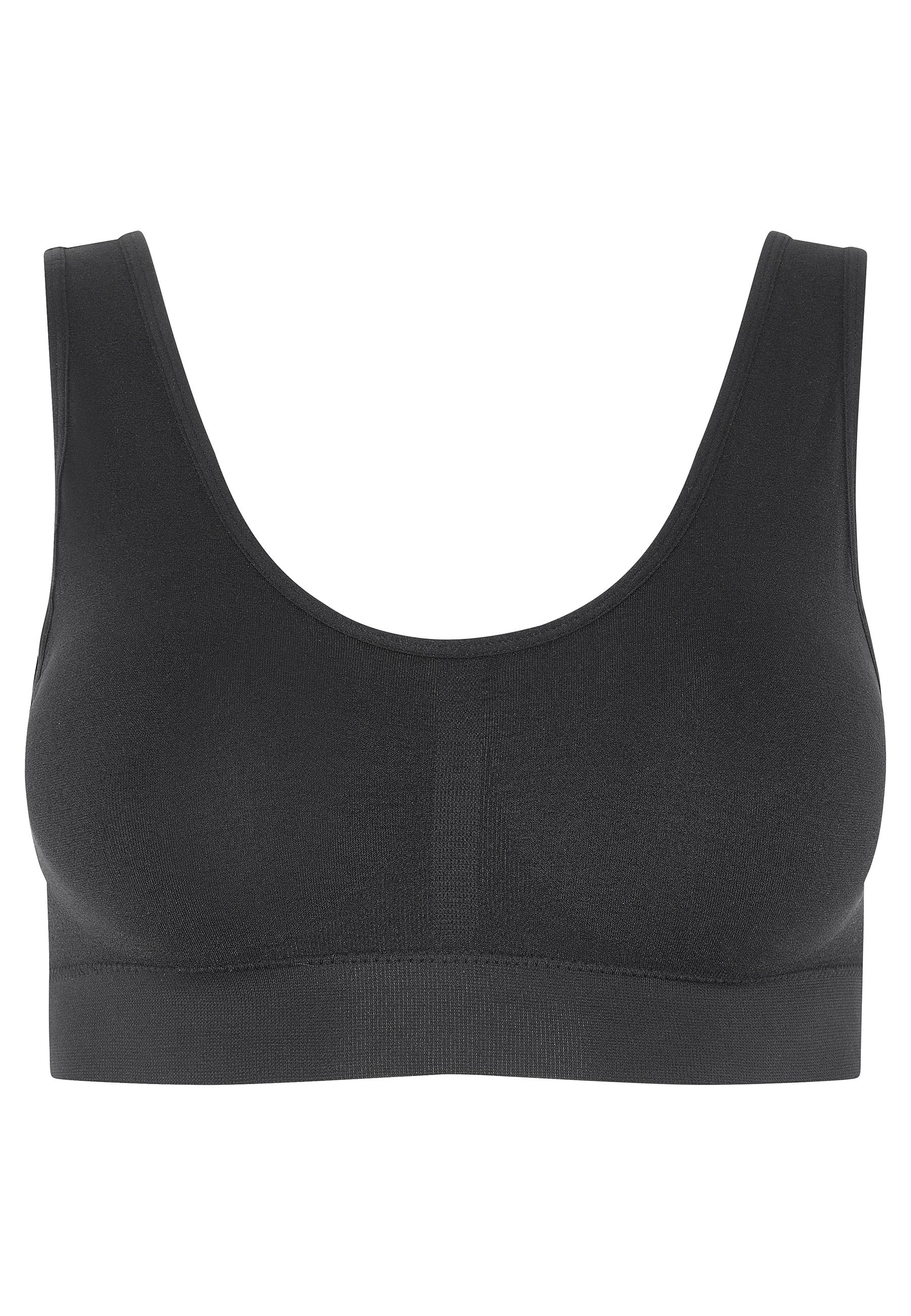 Sujetador Clásico Microfibra Rayada Negro BEAUTIFUL | Sujetadores De Mujer