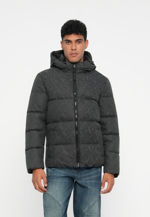 ALL OVER LOGO JACKET - Žieminė striukė - black