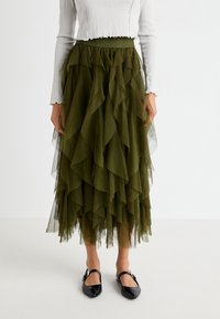 ONLY ONLSKY SKIRT - Jupe trapèze - winter moss