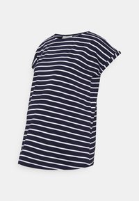 JoJo Maman Bébé BOYFRIEND - Marškinėliai su spaudiniu - navy/white