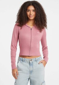 ZOPF-MIT KAPUZE - Vesta na kopčanje - rose