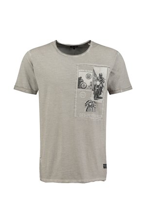 MT WHEELS ROUND - T-shirt print - silver