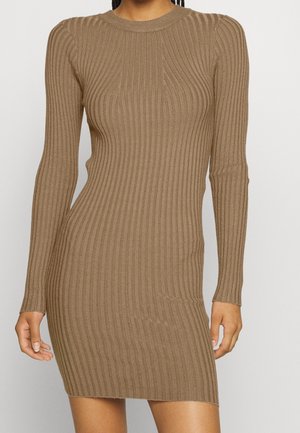 Gebreide jurk - beige