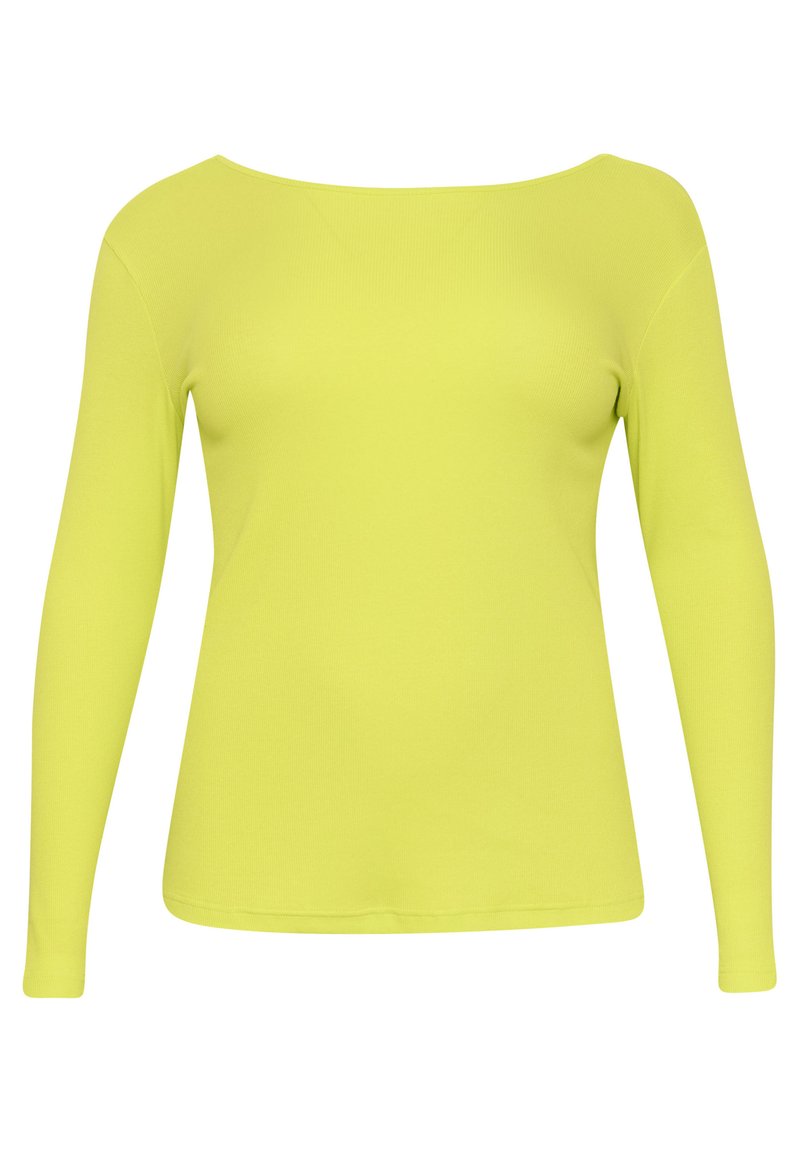 Kaffe Curve Trui neongroen