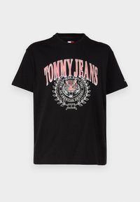 VARSITY TIGER TEE - Print T-shirt - black