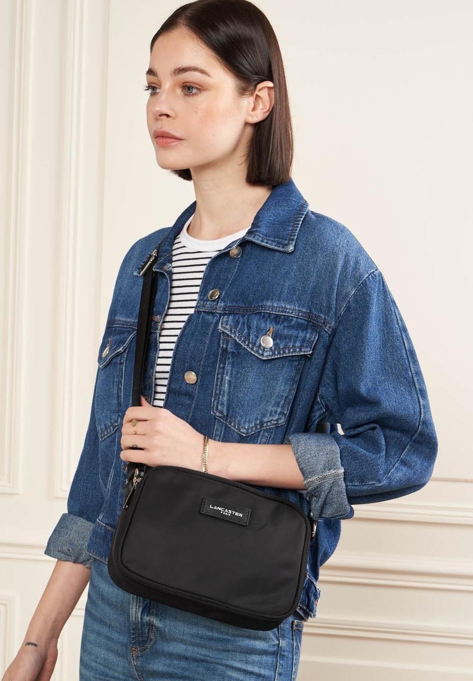 Sac Bandouli Sac Noir Basique Tissu Bandouliere Sac BandouliÃ¨re