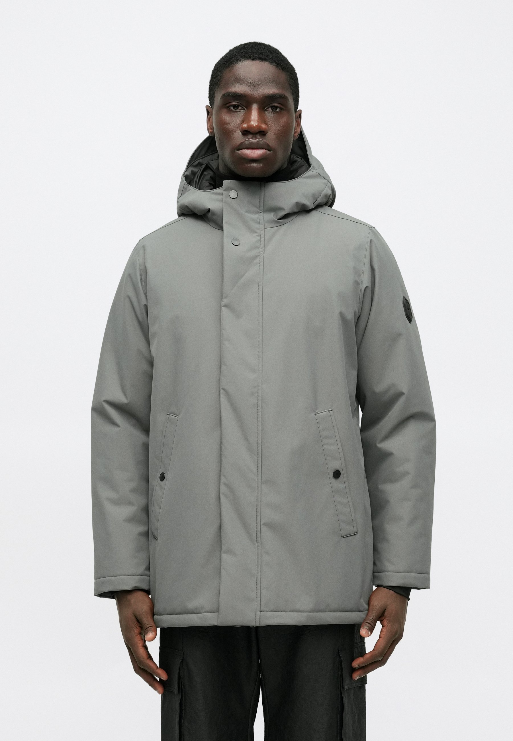 QUARTZ CO GASPE - Winter coat - steel grey/light grey - Zalando.co.uk