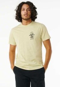 Rip Curl SEARCH ICON TEE - Camiseta estampada - wax yellow