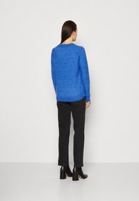 Selected Femme SLFLULU LS O-NECK B NOOS - Pulóver - nebulas blue/melange
