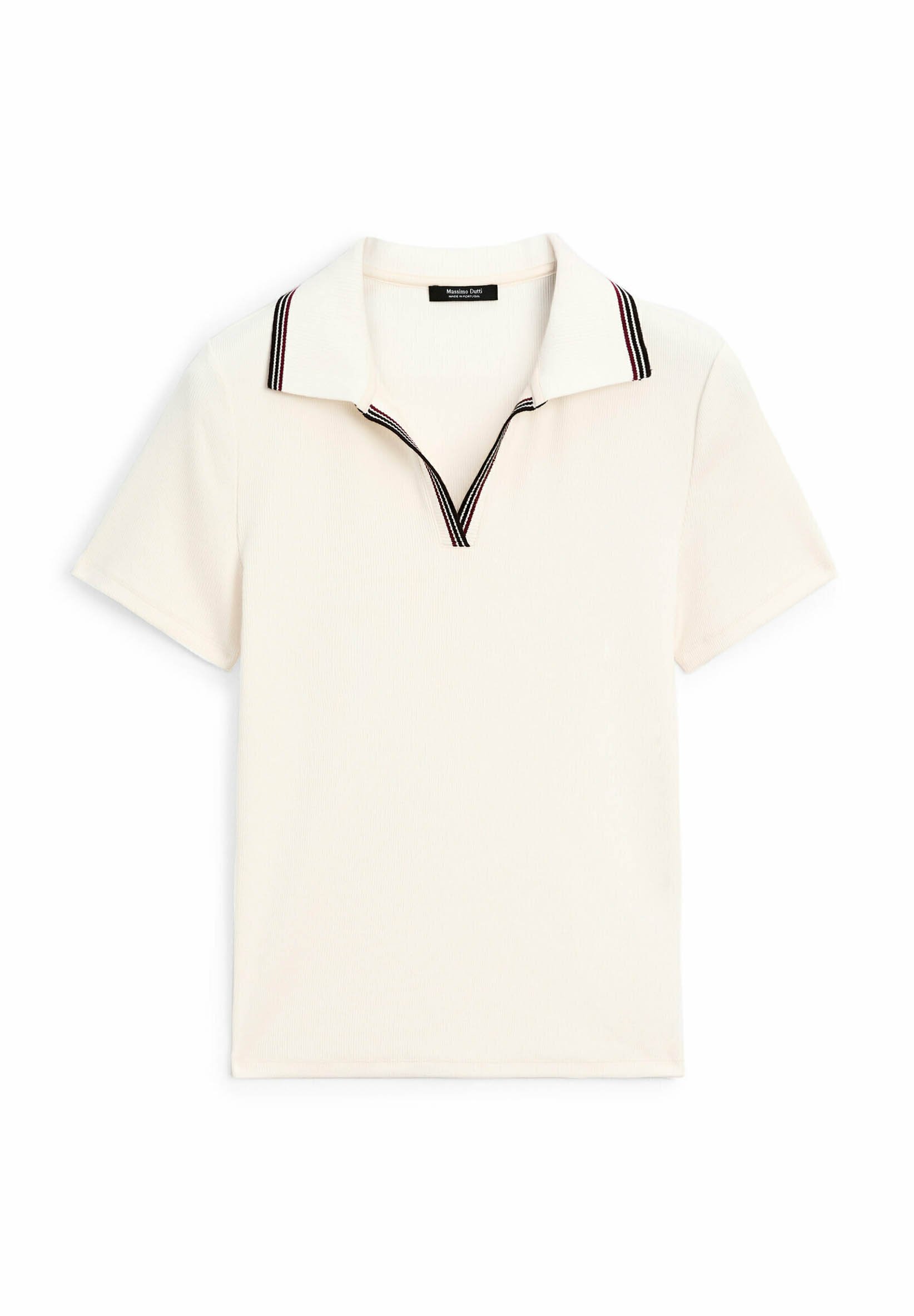 Massimo Dutti SHORT SLEEVE WITH CONTRAST TRIMS - Polo shirt