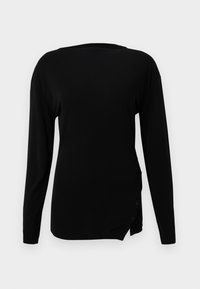 SLIT DETAIL  - Bluză cu mânecă lungă - black