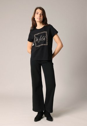 STRASSY - T-shirt imprimé - Black