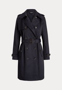 DOUBLE-BREASTED COTTON-BLEND TRENCH COAT - Καμπαρντίνα - navy