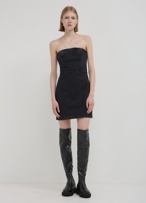 Calliope Robe en jean - noir
