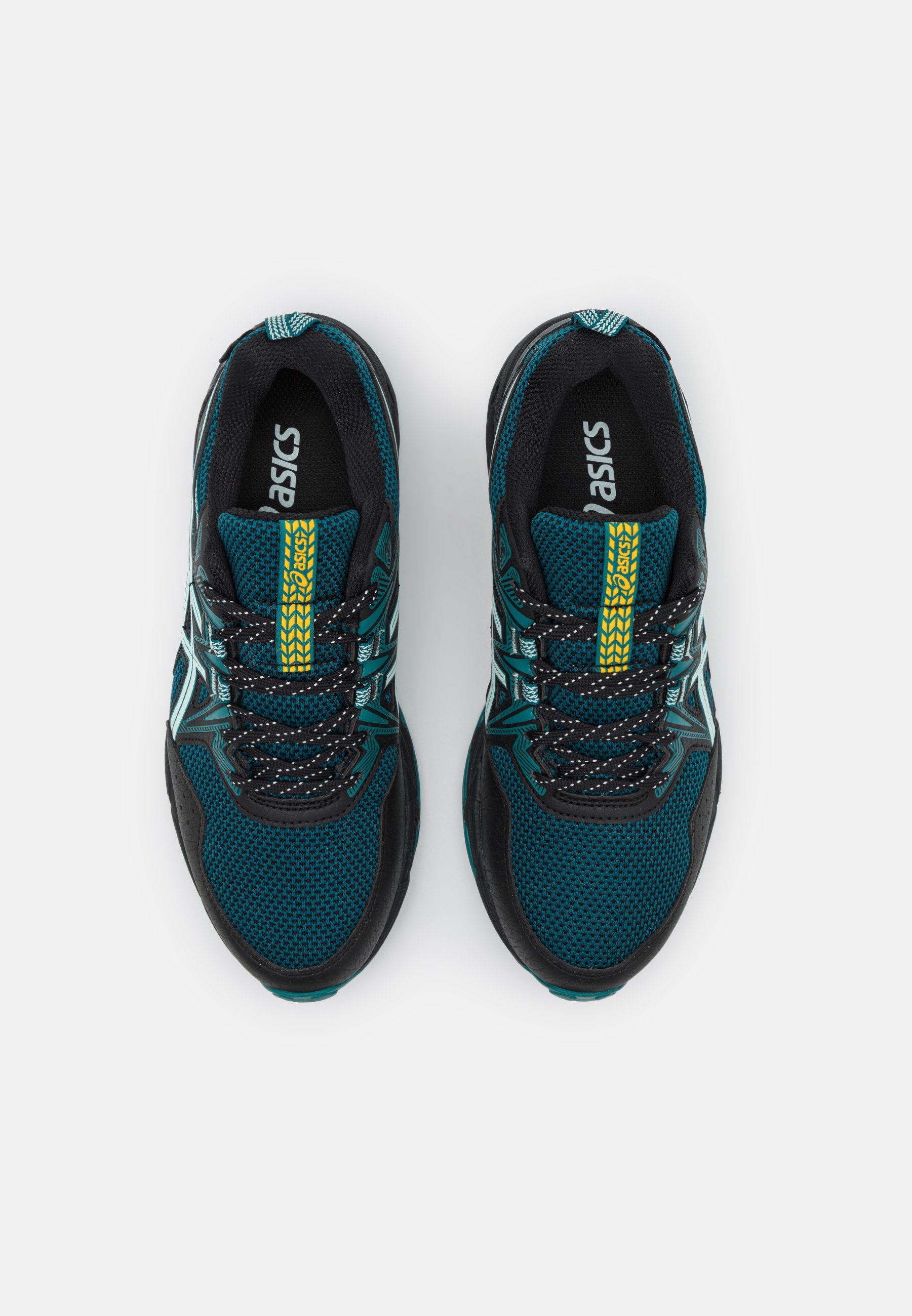 ASICS GEL-VENTURE 8 WP - Trail hardloopschoenen - black/soothing sea/zwart  - Zalando.nl