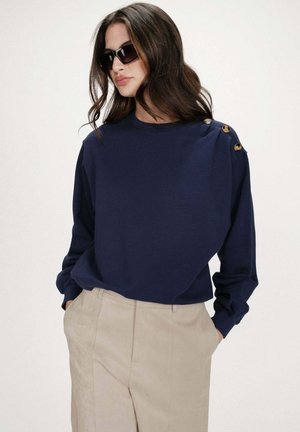 AVEC BOUTONS VONAN - Sweatshirt - marine