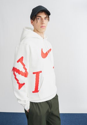 CLUB - Mikina - white/university red