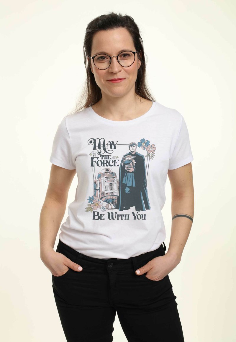 Henry Tiger STAR WARS THE MANDALORIAN MTFBWY - T-shirt con stampa - white