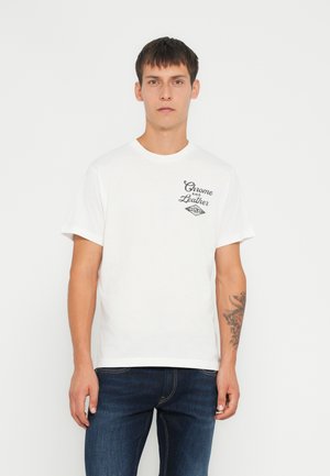 CREW NECK - T-shirt med print - white