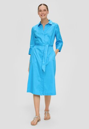 MIT BINDEGÜRTEL - Blousejurk - azurblau