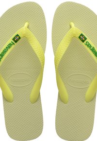 Havaianas BRASIL LOGO UNISEX - Sandálias em T - lime green