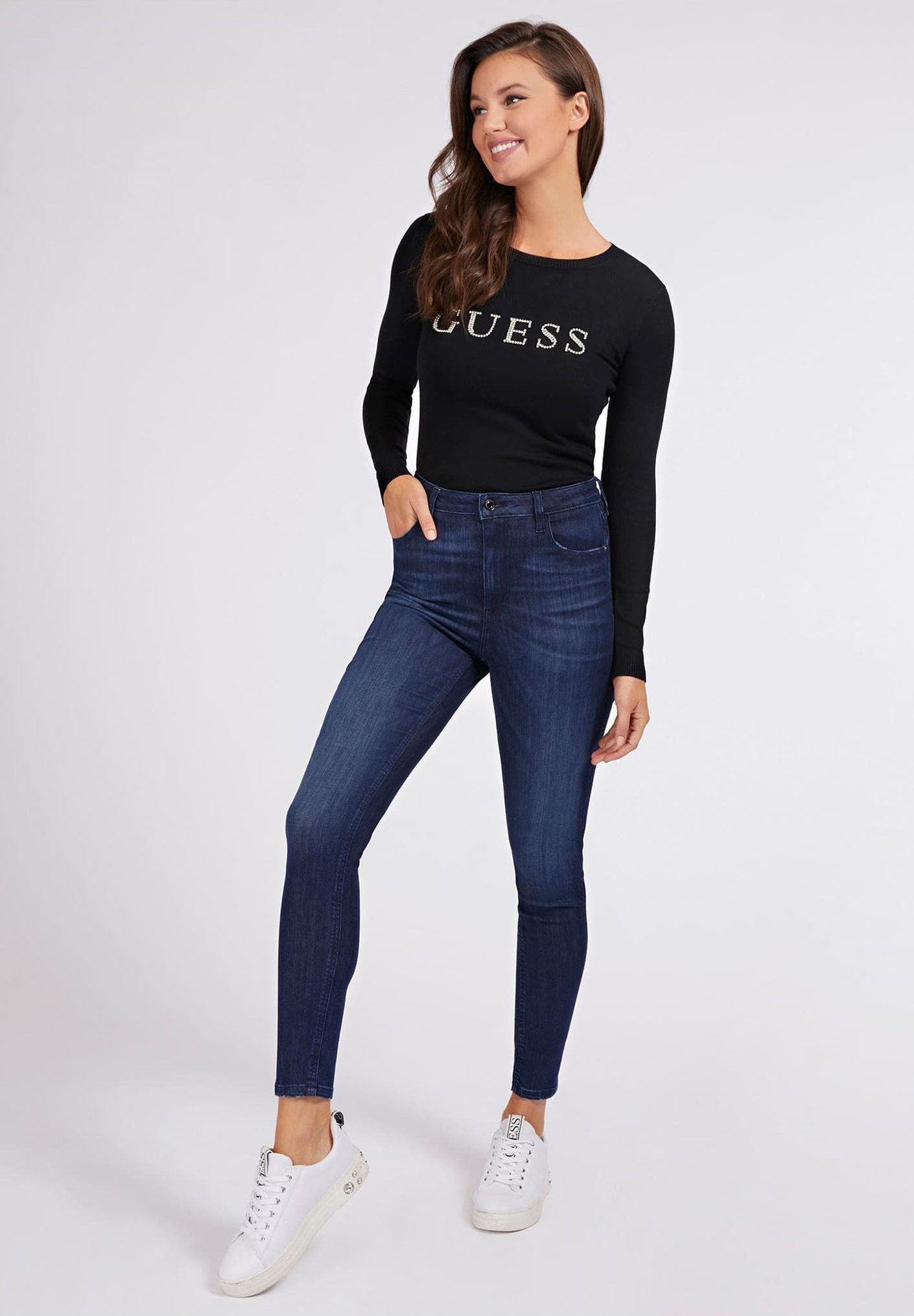 Guess Jeans Skinny Fit - blau/blu scuro - Zalando.it