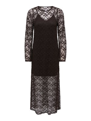 JDY, KLEID AUS SPITZE JDYSILVIA LANGES KLEID - Robe longue - mulch