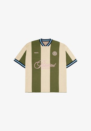 PROHIBITED, T-shirt print - green cream