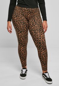Urban Classics SOFT AOP - Legging (type pantalon) - darkleo