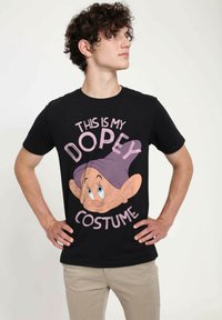 Henry Tiger SNOW WHITE DOPEY COSTUME UNISEX - Triko s potiskem - black