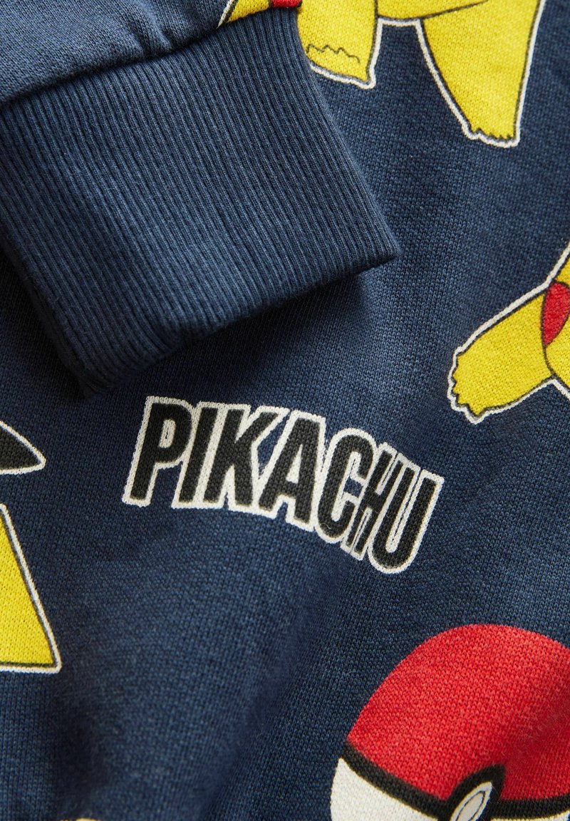 Felpa Con Cappuccio Pokémon Pikachu Retro, Blu, Taglia Unica, Ufficiale