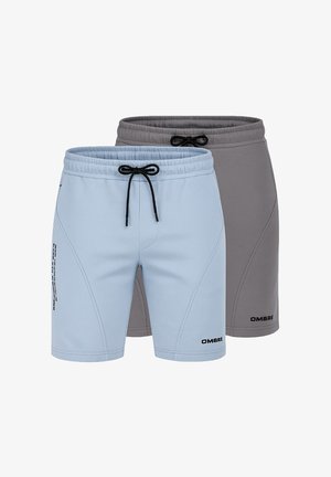 SET OF 2 - Pantalon de survêtement - grey/light blue