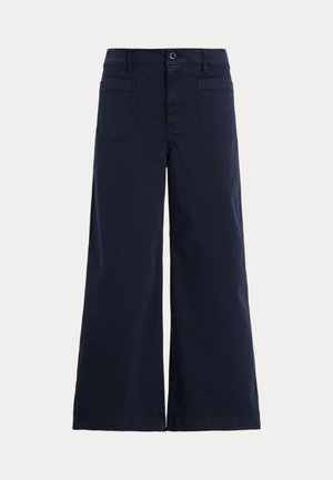 Lauren Ralph Lauren, STRETCH CHINO WIDE LEG CROPPED PANT - Παντελόνι - navy