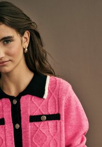 Next SMART CONTRAST TIPPED   REGULAR FIT - Kardigán - pink