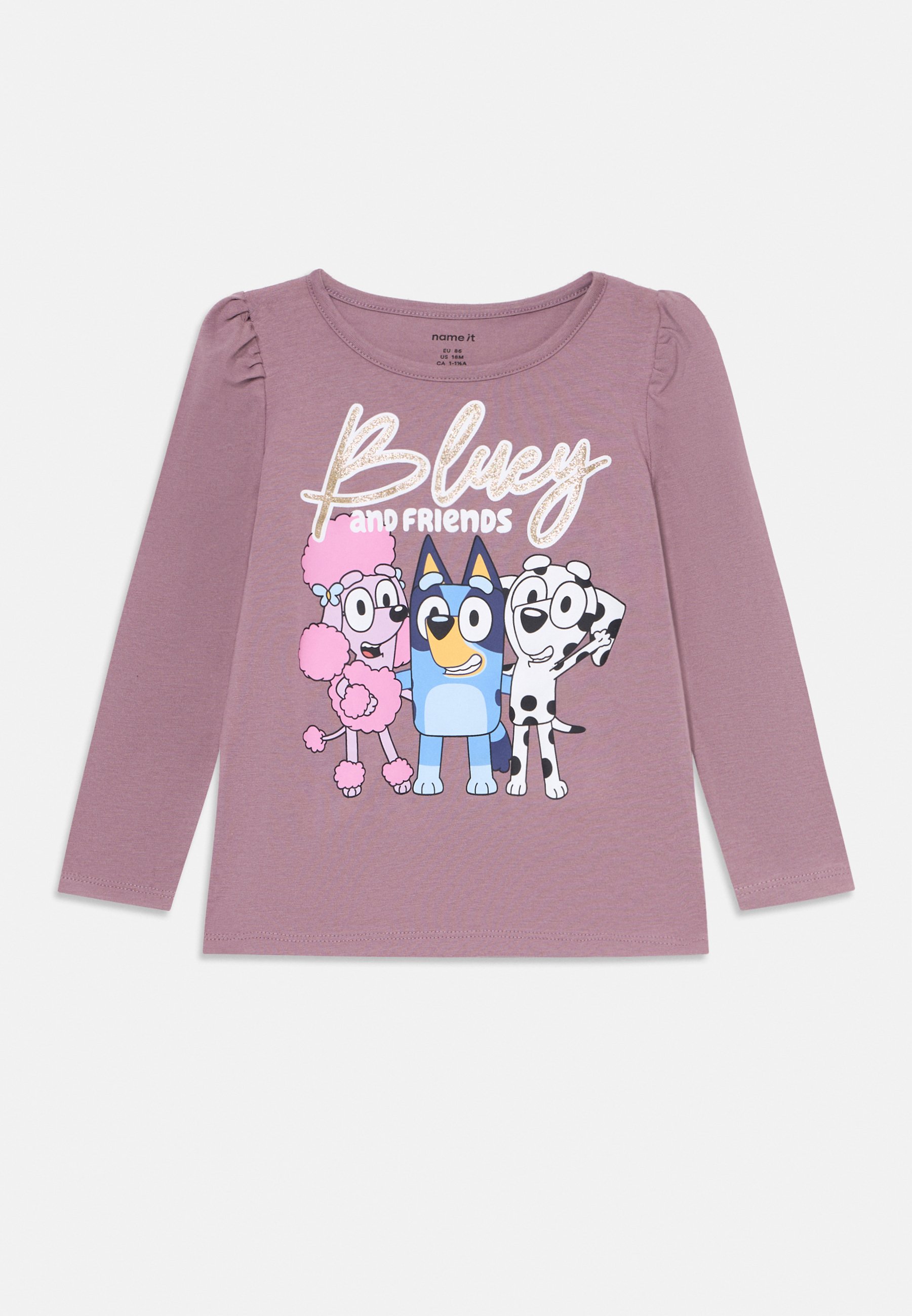 Maglietta A Maniche Lunghe Bluey Per Bambina - 100% Cotone Maglietta A Maniche Lunghe Bluey Per Bambina - 100% Cotone