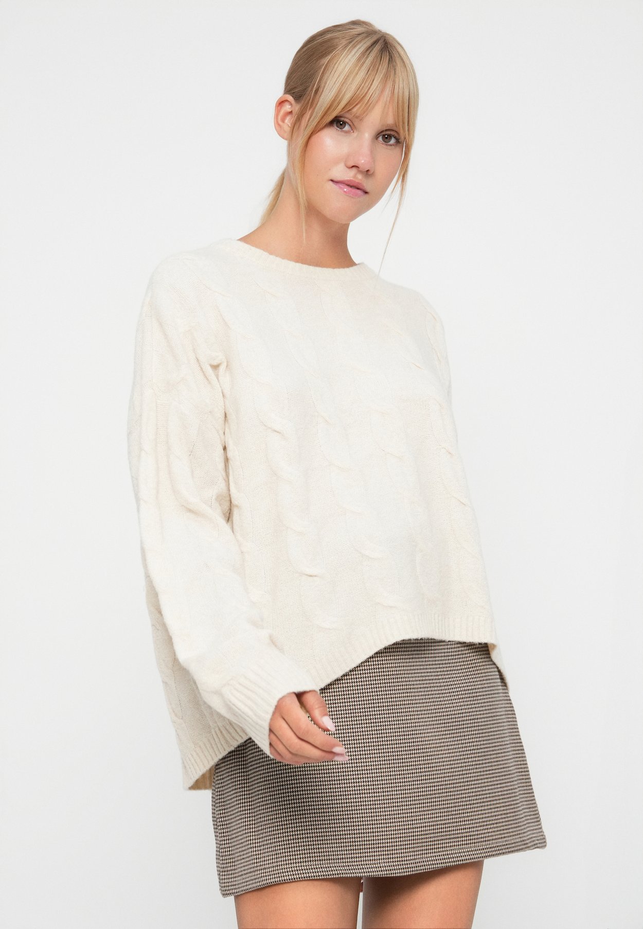 ONLJEANETT LIFE CABLE O NECK