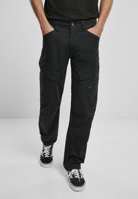 Brandit - ADVEN SLIM FIT  - Pantaloni cargo - black Immagine in miniatura 1