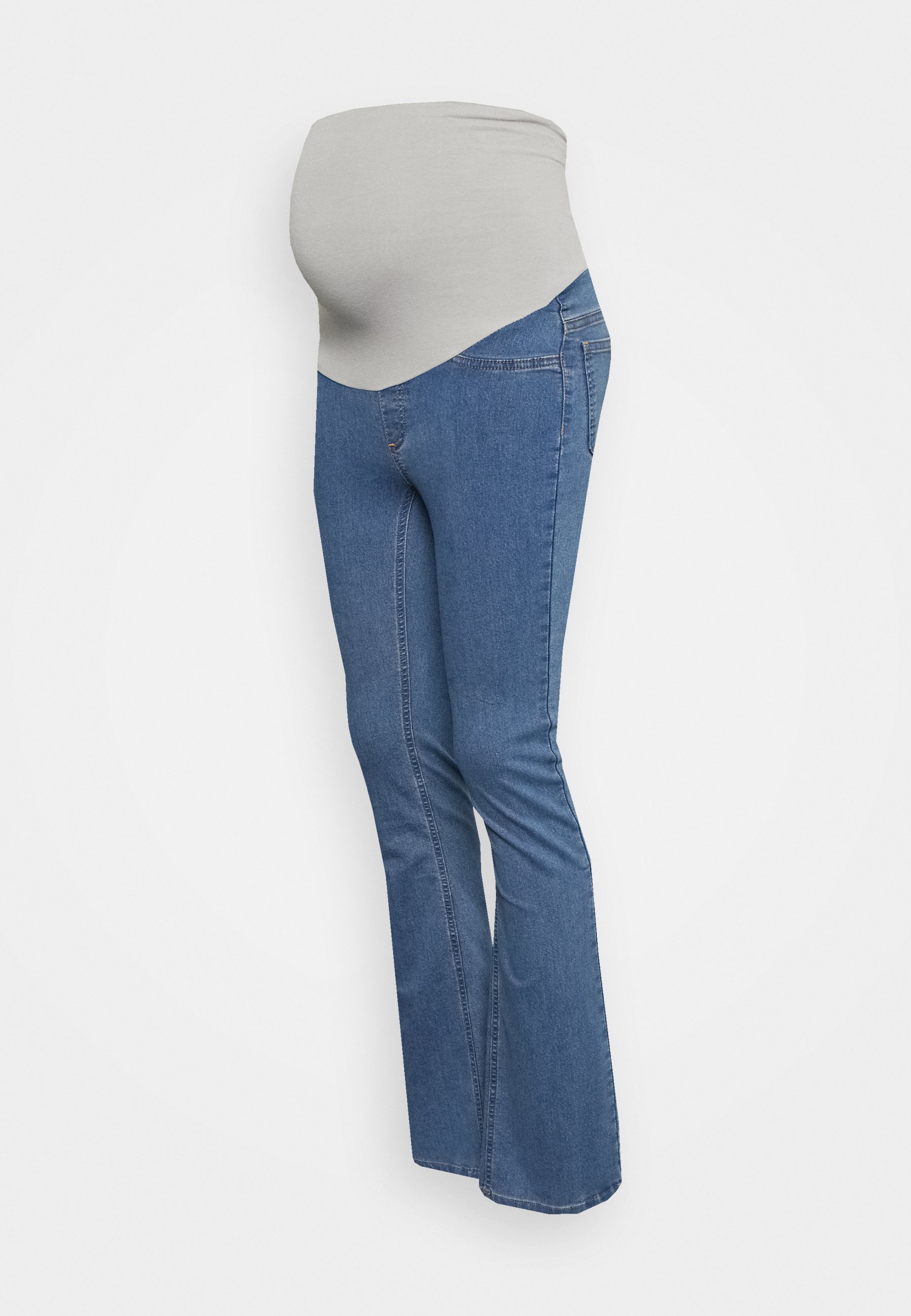 MAMALICIOUS MLFINE - Flared Jeans - light blue denim/washed/lichtblauw -  Zalando.nl
